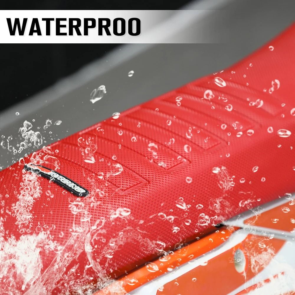 Universal Motorcycle Seat Cover Waterproof NonSlip Racing Gripper For Honda KTM Yamaha Kawasaki 4