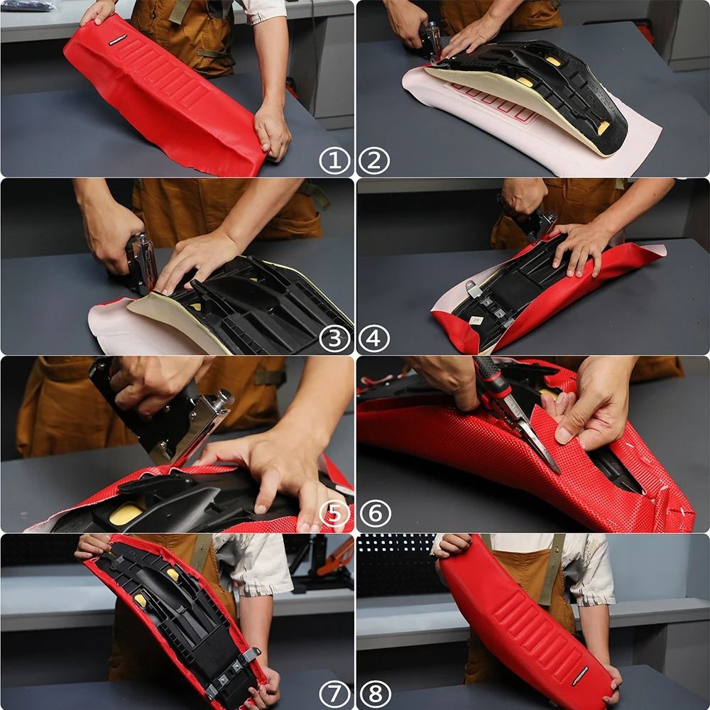 Universal Motorcycle Seat Cover Waterproof NonSlip Racing Gripper For Honda KTM Yamaha Kawasaki 5