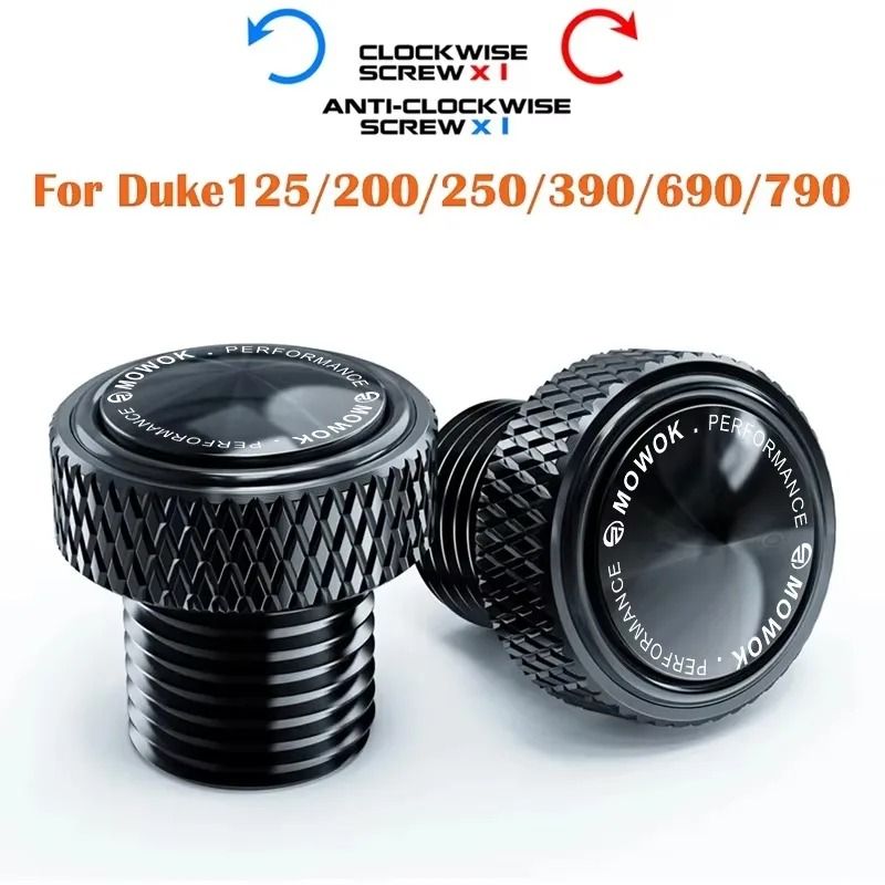 KTM Duke M10x125 Rear Mirror Hole Plugs Decorative CNC Bolts For Duke 125 390 790 890 1290 Advent 9