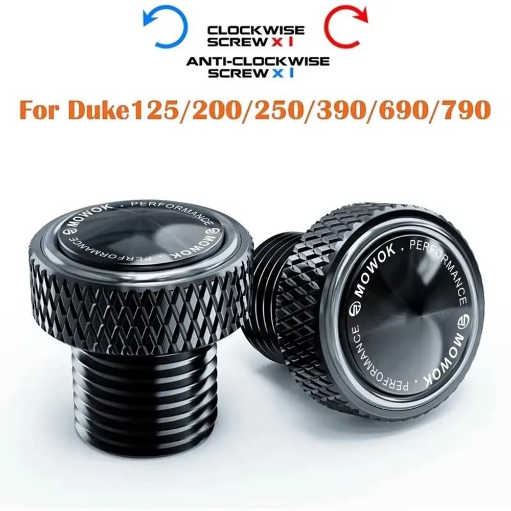 KTM Duke M10x125 Rear Mirror Hole Plugs Decorative CNC Bolts For Duke 125 390 790 890 1290 Advent 11