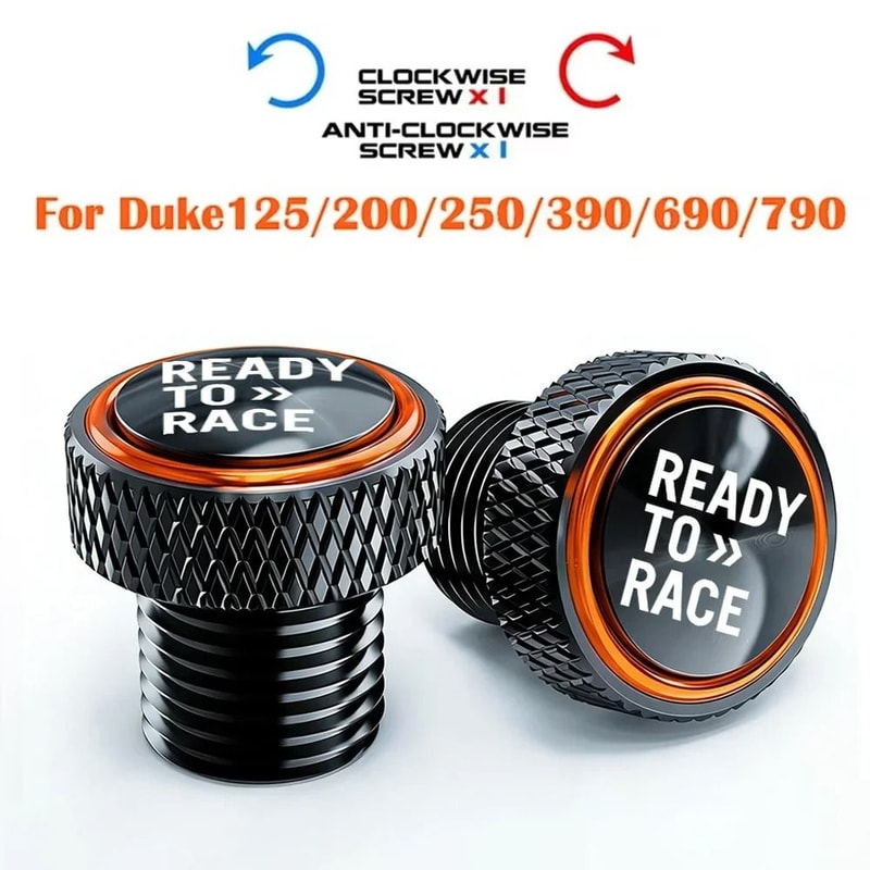 KTM Duke M10x125 Rear Mirror Hole Plugs Decorative CNC Bolts For Duke 125 390 790 890 1290 Advent 13