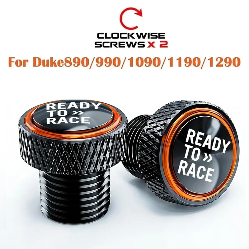 KTM Duke M10x125 Rear Mirror Hole Plugs Decorative CNC Bolts For Duke 125 390 790 890 1290 Advent 14