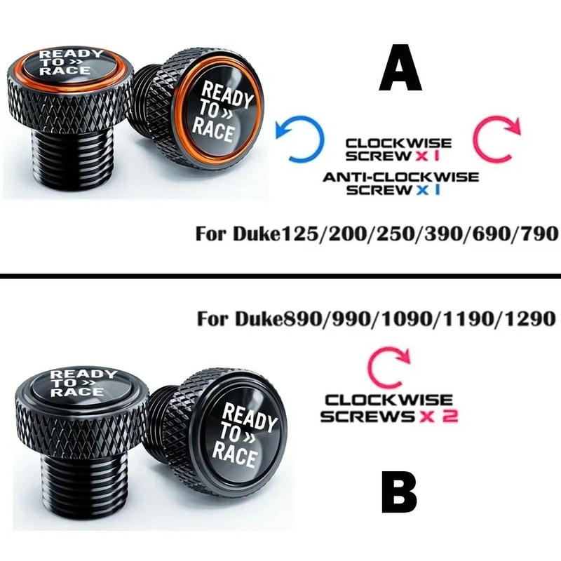 KTM Duke M10x125 Rear Mirror Hole Plugs Decorative CNC Bolts For Duke 125 390 790 890 1290 Advent 3