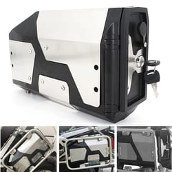 bmw gs adventure 4.2l aluminum tool box | secure external storage for r1250gs, r1200gs, f850gs & f750gs