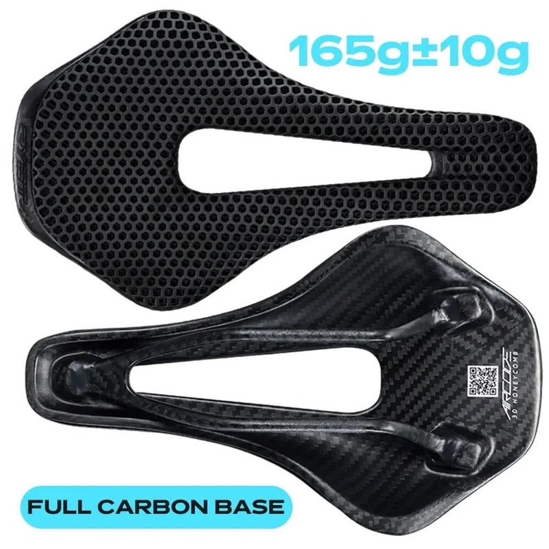 RYET 3D Printed Carbon Fiber Bike Saddle Ultralight Hollow Breathing Seat For MTB Road Gravel 6