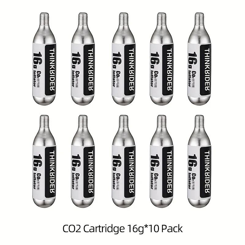 ThinkRider CO2 Bicycle Pump UltraLightweight Aluminum Inflator For Presta Schrader Valves 9