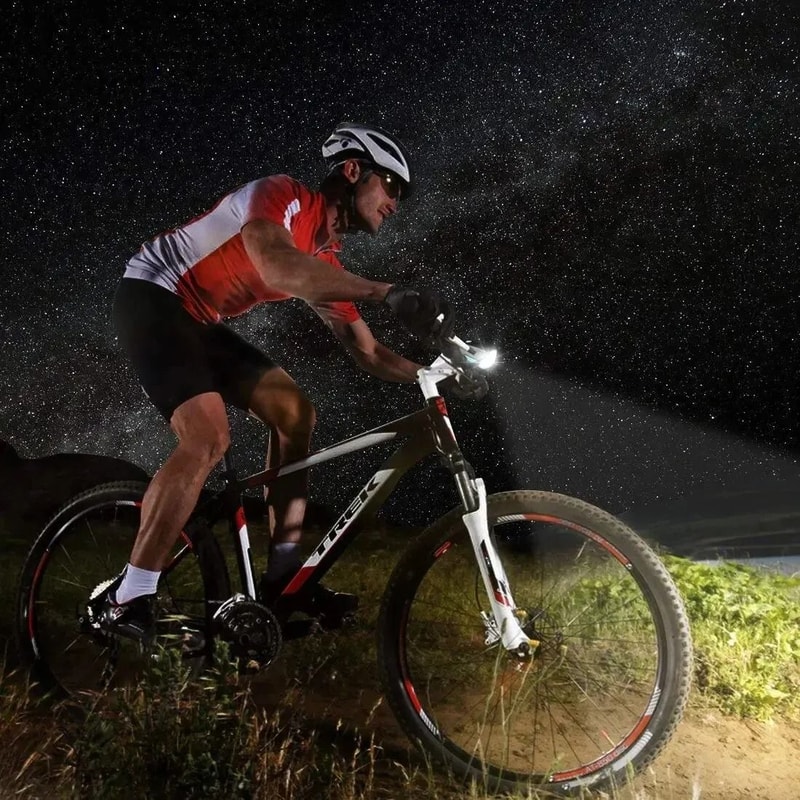 Waterproof USB Rechargeable Bicycle Headlight 3Mode HighIntensity LED Flashlight For Mountain Roa 3