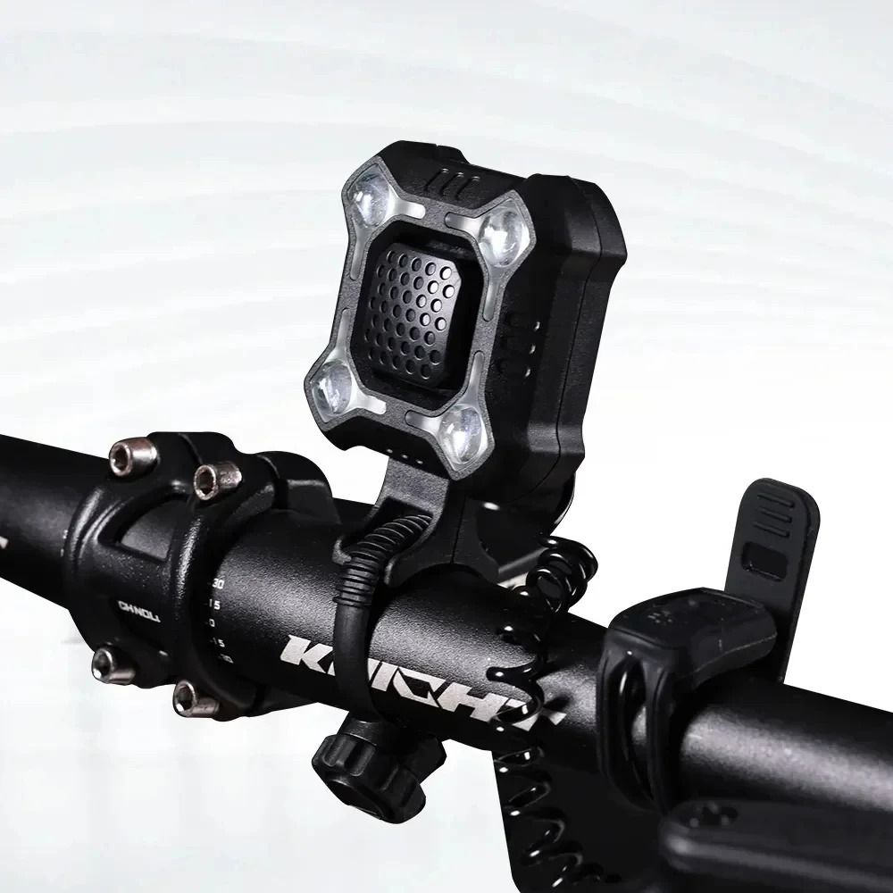 140dB HighIntensity Bicycle Horn Headlight USB Rechargeable Safety Alert Device For EBikes Scoot 5