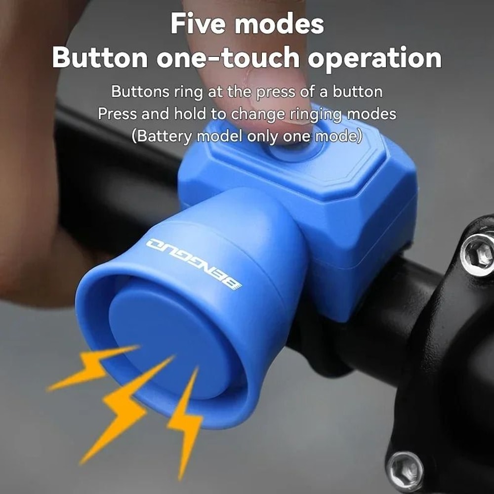 Waterproof Electronic Bicycle Horn HighDecibel Safety Bell For MTB Scooters Childrens Bikes 4