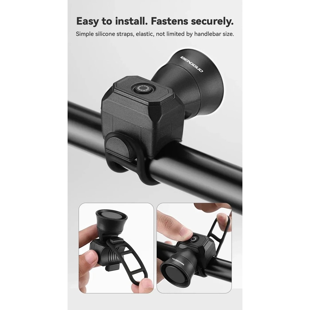 Waterproof Electronic Bicycle Horn HighDecibel Safety Bell For MTB Scooters Childrens Bikes 5