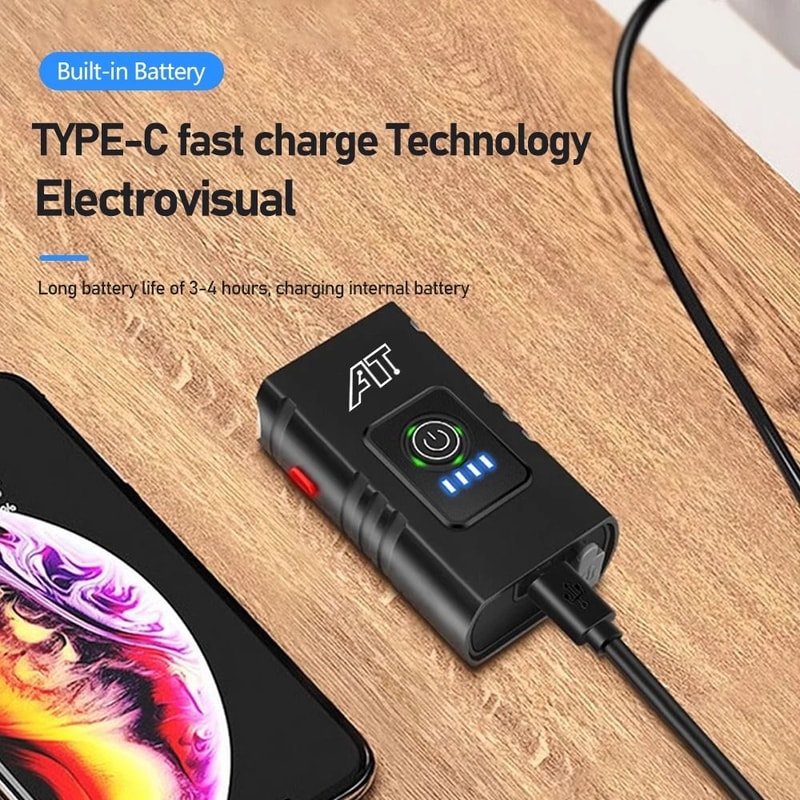 T6 DualLED Bicycle Headlight HighIntensity TypeC Rechargeable MTB Front Lamp Waterproof Flashligh 3