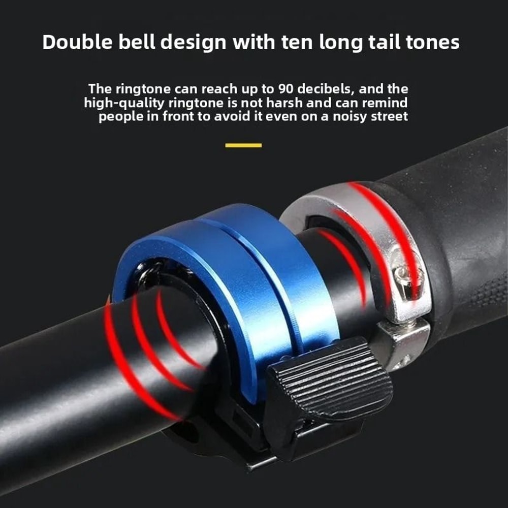 Invisible Handlebar Bicycle Bell Compact Aluminum Alloy Safety Horn For Road Mountain Bikes 0