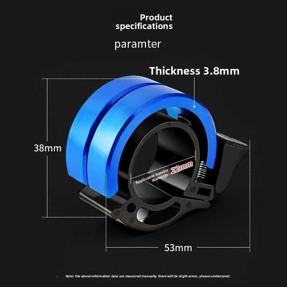 Invisible Handlebar Bicycle Bell Compact Aluminum Alloy Safety Horn For Road Mountain Bikes 2