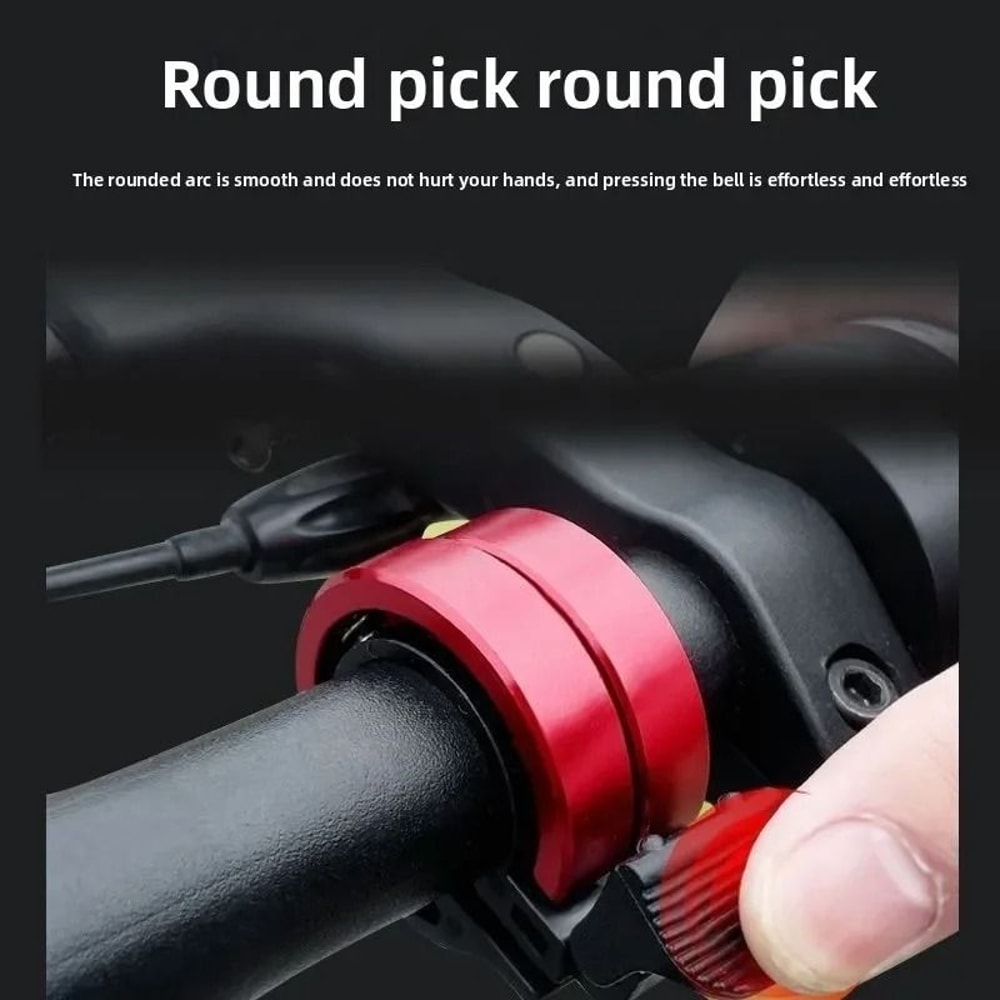 Invisible Handlebar Bicycle Bell Compact Aluminum Alloy Safety Horn For Road Mountain Bikes 4