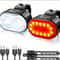 UltraCompact LED Bicycle Light Set USB Rechargeable Waterproof Safety Warning Headlight Taillight 0