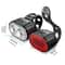 UltraCompact LED Bicycle Light Set USB Rechargeable Waterproof Safety Warning Headlight Taillight 5