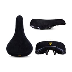 funsea professional wheelie bicycle saddle | black flannelette embroidery seat with 8mm high-strength rails