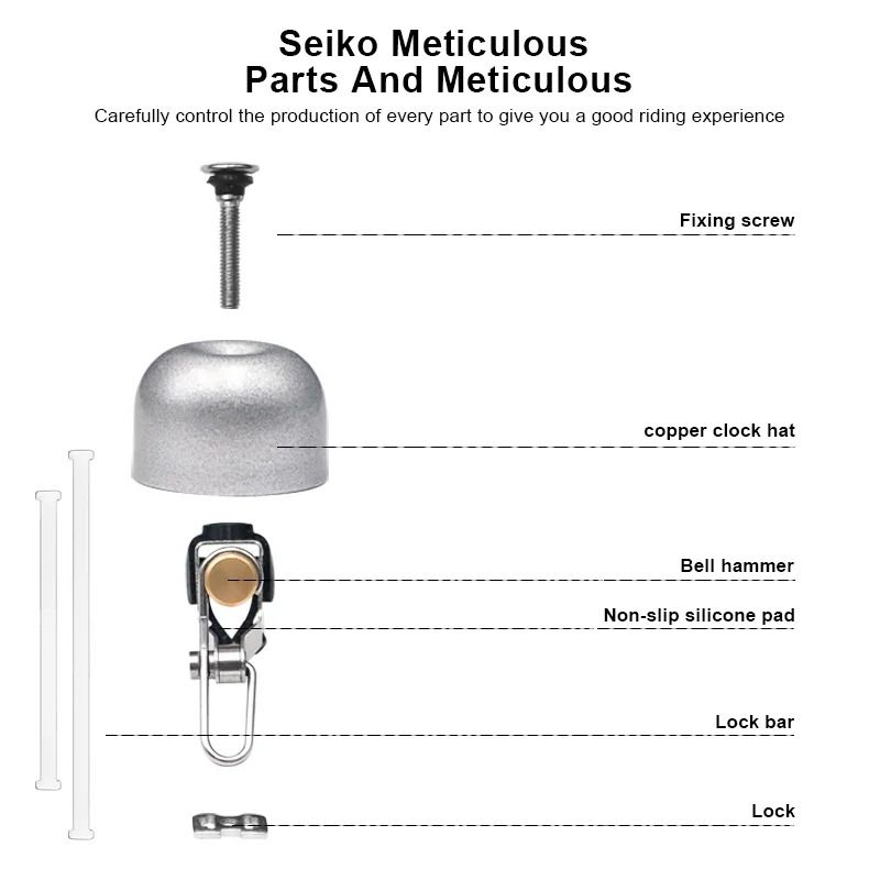 Retro Classical Bicycle Bell Clear Loud Sound Copper Steel Handlebar Ring For MTB Road Bikes 2