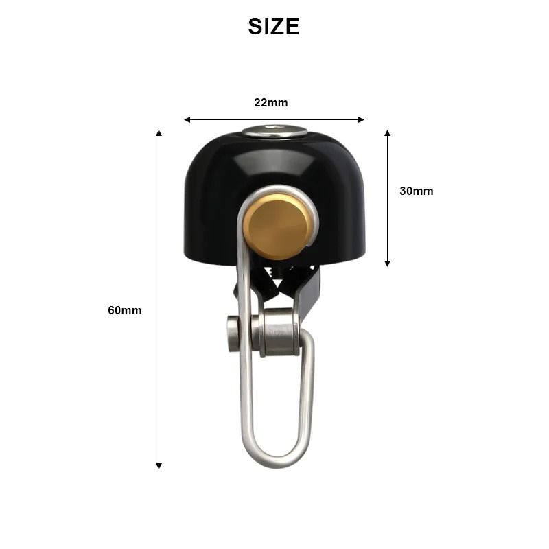 Retro Classical Bicycle Bell Clear Loud Sound Copper Steel Handlebar Ring For MTB Road Bikes 5