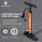 WEST BIKING HighPressure Floor Pump 160PSI Portable Stainless Steel Inflator With Precision Gauge 0