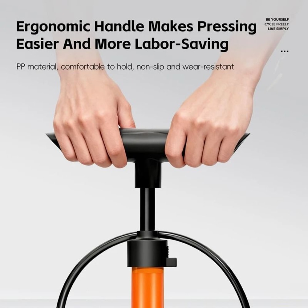 WEST BIKING HighPressure Floor Pump 160PSI Portable Stainless Steel Inflator With Precision Gauge 5