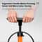 WEST BIKING HighPressure Floor Pump 160PSI Portable Stainless Steel Inflator With Precision Gauge 5