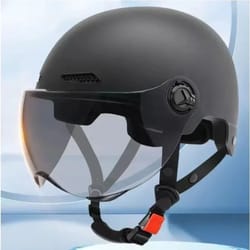 3c certified professional cycling helmet | multi-purpose half helmet with integrated goggles for adults & children