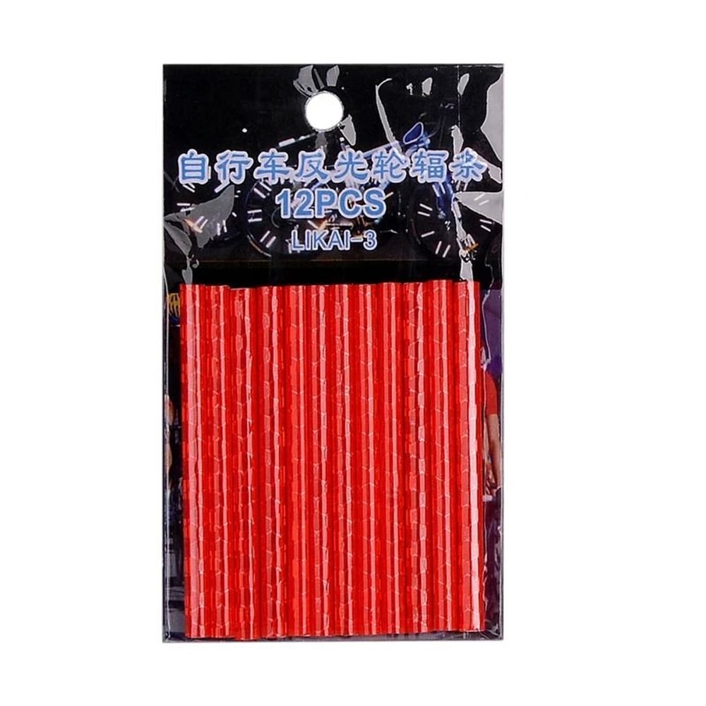 12Piece Bicycle Spoke Reflective Strips HighVisibility DIY Safety Reflector Kit For MTB Road Whee 9