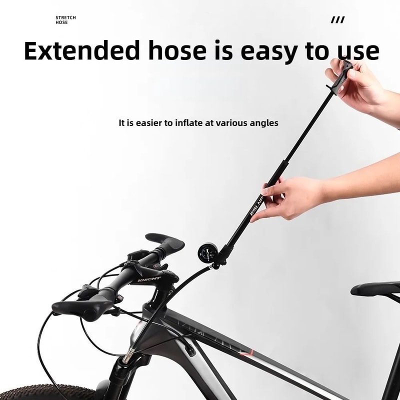 ESLNF 300PSI HighPressure Shock Pump Professional Suspension Pump For MTB Fork Rear Shocks 4