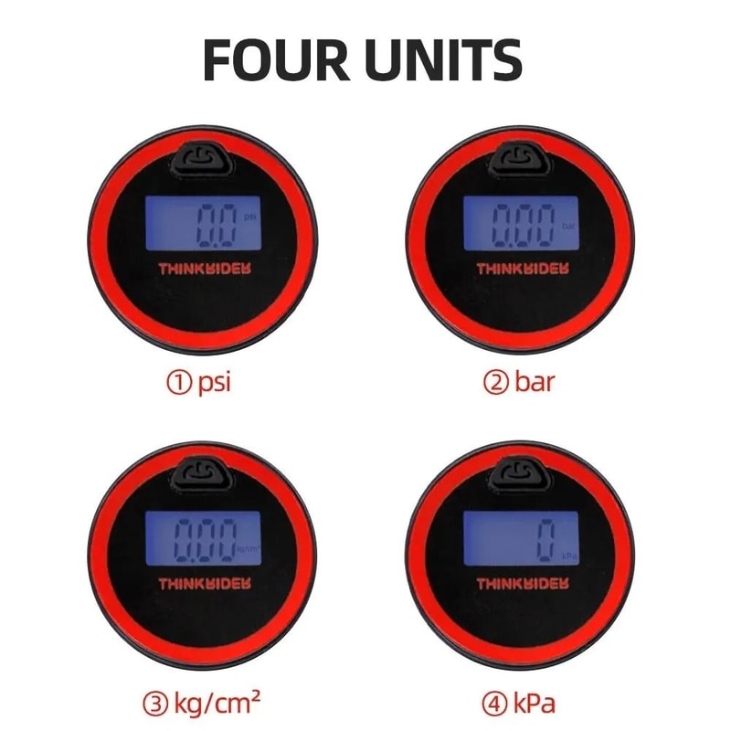 ThinkRider 300PSI Digital Suspension Shock Pump Professional HighPressure Pump For MTB Fork Air S 3