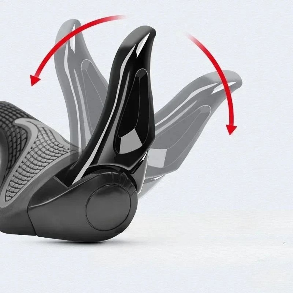 Ergonomic ShockAbsorbing Mountain Bike Grips AntiSlip Rubber Horn Grips With Bilateral Locking Sys 1