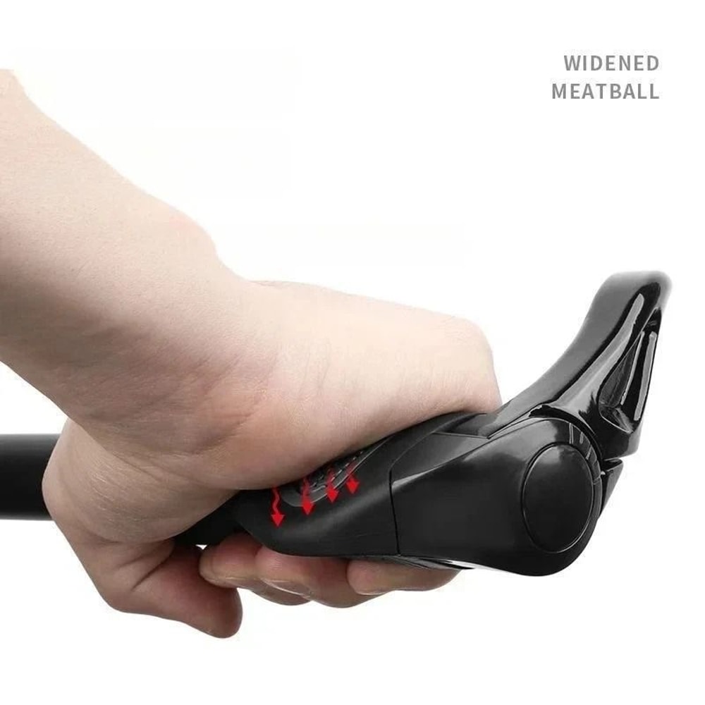 Ergonomic ShockAbsorbing Mountain Bike Grips AntiSlip Rubber Horn Grips With Bilateral Locking Sys 4