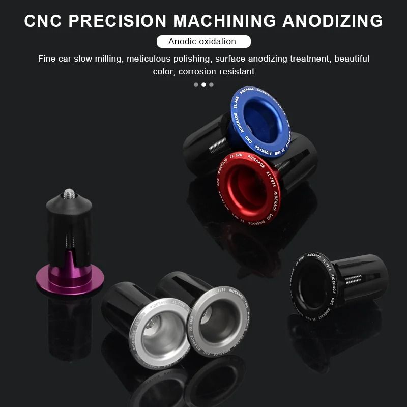 1 Pair Aluminum Alloy Bicycle Handlebar End Plugs PrecisionEngineered End Caps For Road Mountain 4