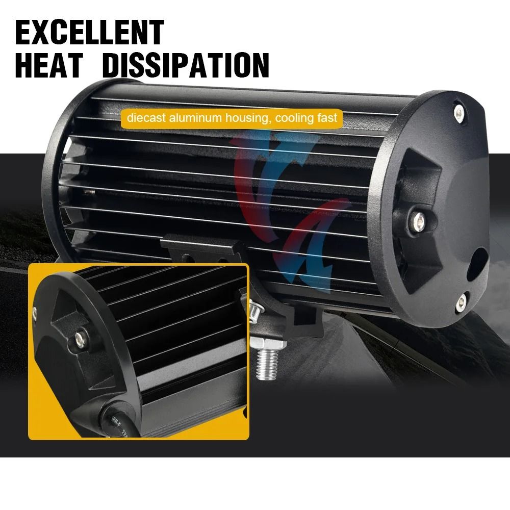HeavyDuty LED Work Light Bar 12V24V HighIntensity Offroad Spotlights For Trucks Tractors Boats SU 2