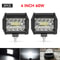 HeavyDuty LED Work Light Bar 12V24V HighIntensity Offroad Spotlights For Trucks Tractors Boats SU 9