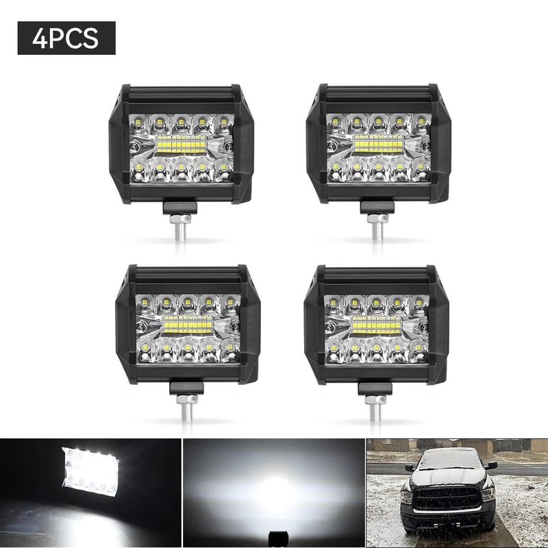 HeavyDuty LED Work Light Bar 12V24V HighIntensity Offroad Spotlights For Trucks Tractors Boats SU 14
