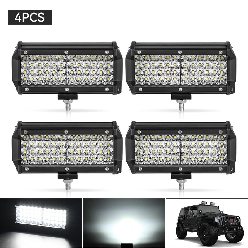 HeavyDuty LED Work Light Bar 12V24V HighIntensity Offroad Spotlights For Trucks Tractors Boats SU 17