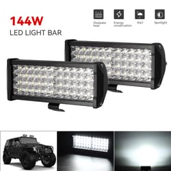 120w high-intensity led light bar | 6000lm spot & flood beam work light for offroad, marine & industrial use