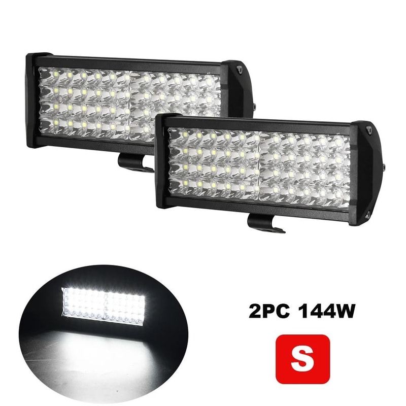 120W HighIntensity LED Light Bar 6000LM Spot Flood Beam Work Light For Offroad Marine Industrial 9