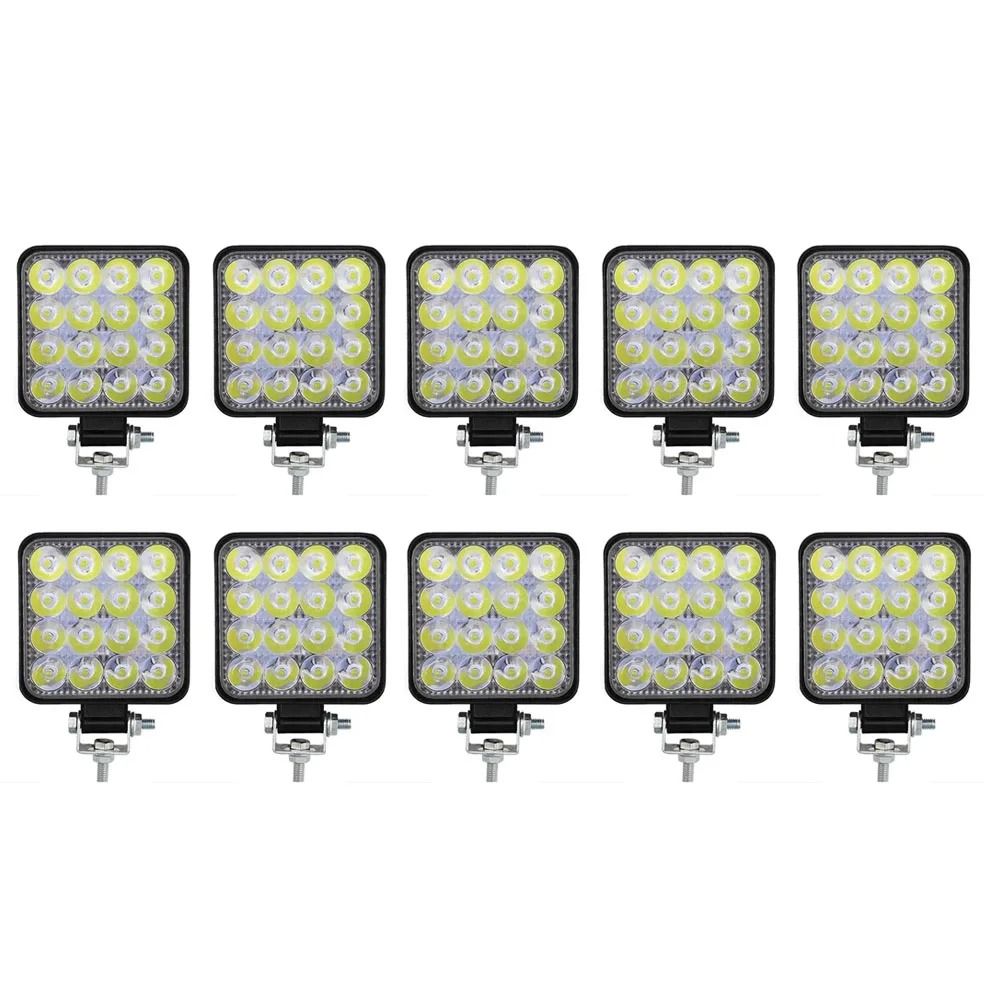 48W HighIntensity Mini LED Work Light IP65 Waterproof Spotlight For OffRoad Jeep Truck 9