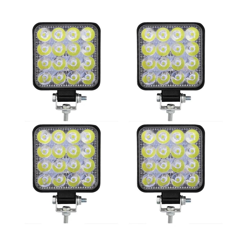 48W HighIntensity Mini LED Work Light IP65 Waterproof Spotlight For OffRoad Jeep Truck 7