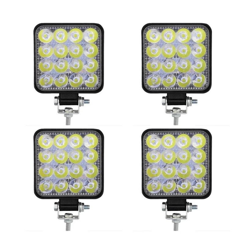 48W HighIntensity Mini LED Work Light IP65 Waterproof Spotlight For OffRoad Jeep Truck 7