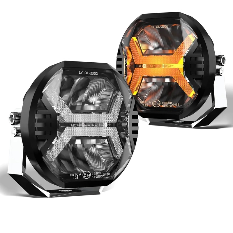 4Inch HighIntensity LED Offroad Work Light Amber DRL Driving Light Spotlight For 4x4 Trucks Trac 0