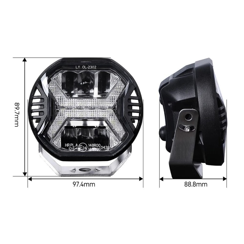 4Inch HighIntensity LED Offroad Work Light Amber DRL Driving Light Spotlight For 4x4 Trucks Trac 5