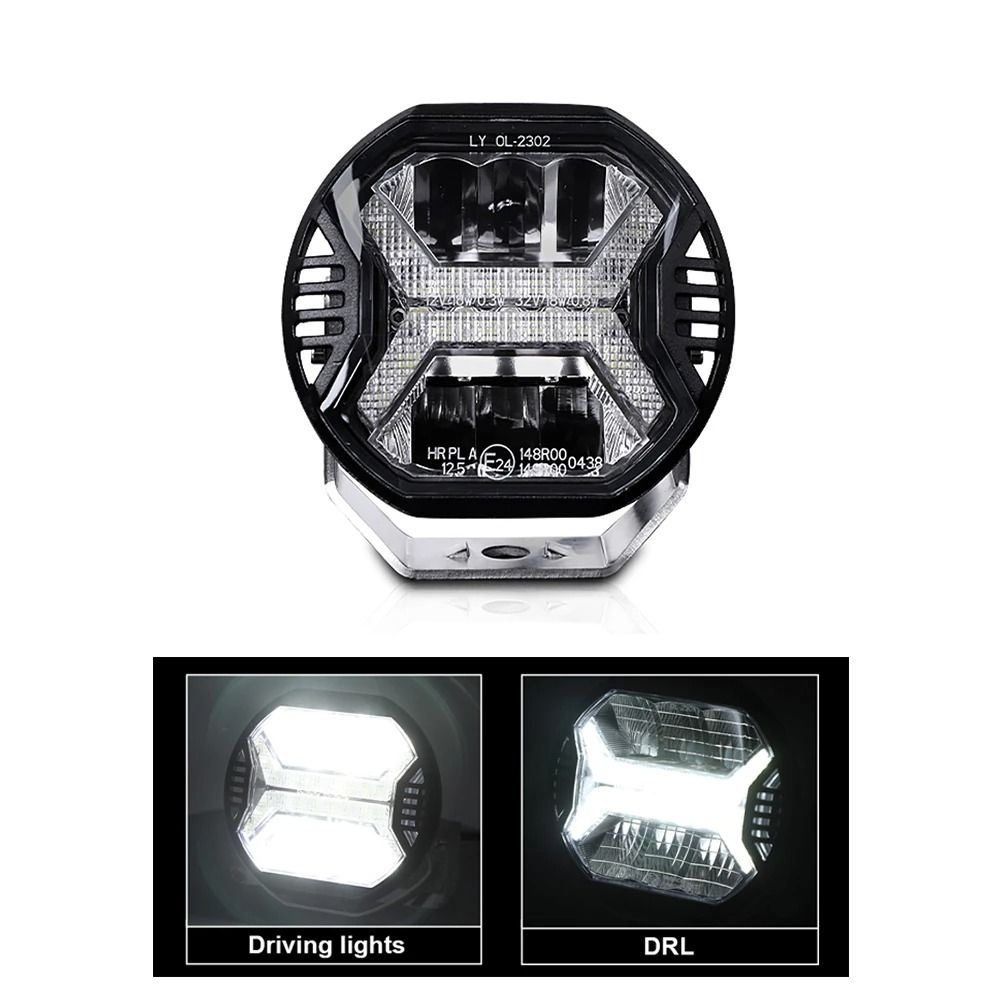 4Inch HighIntensity LED Offroad Work Light Amber DRL Driving Light Spotlight For 4x4 Trucks Trac 6