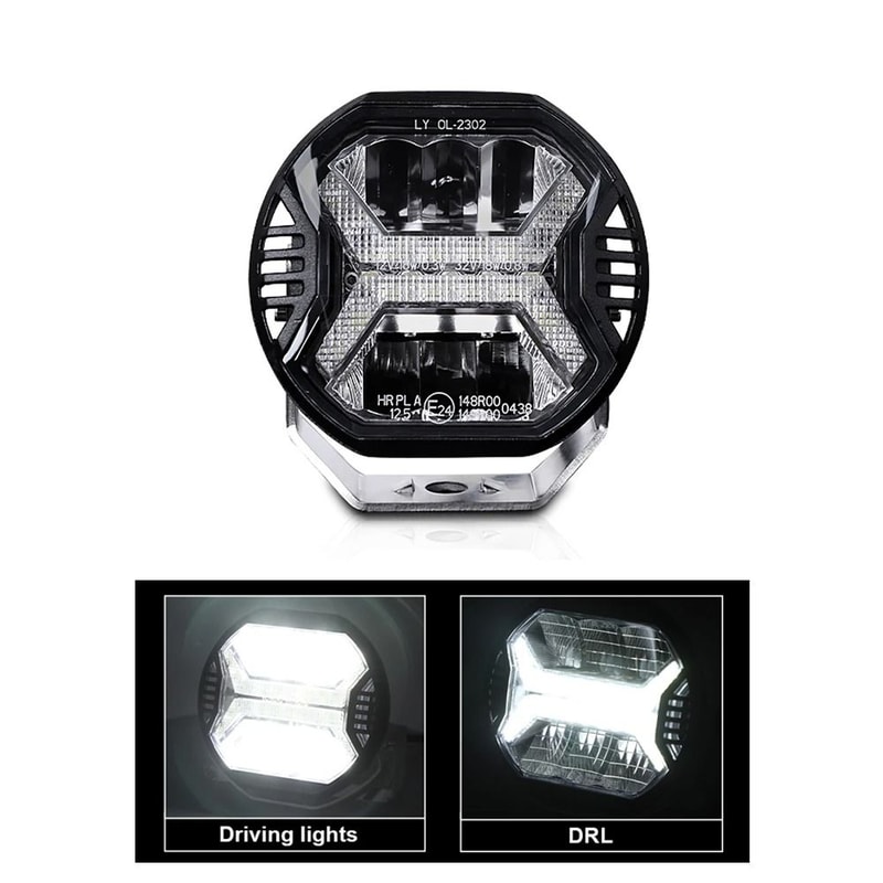 4Inch HighIntensity LED Offroad Work Light Amber DRL Driving Light Spotlight For 4x4 Trucks Trac 6