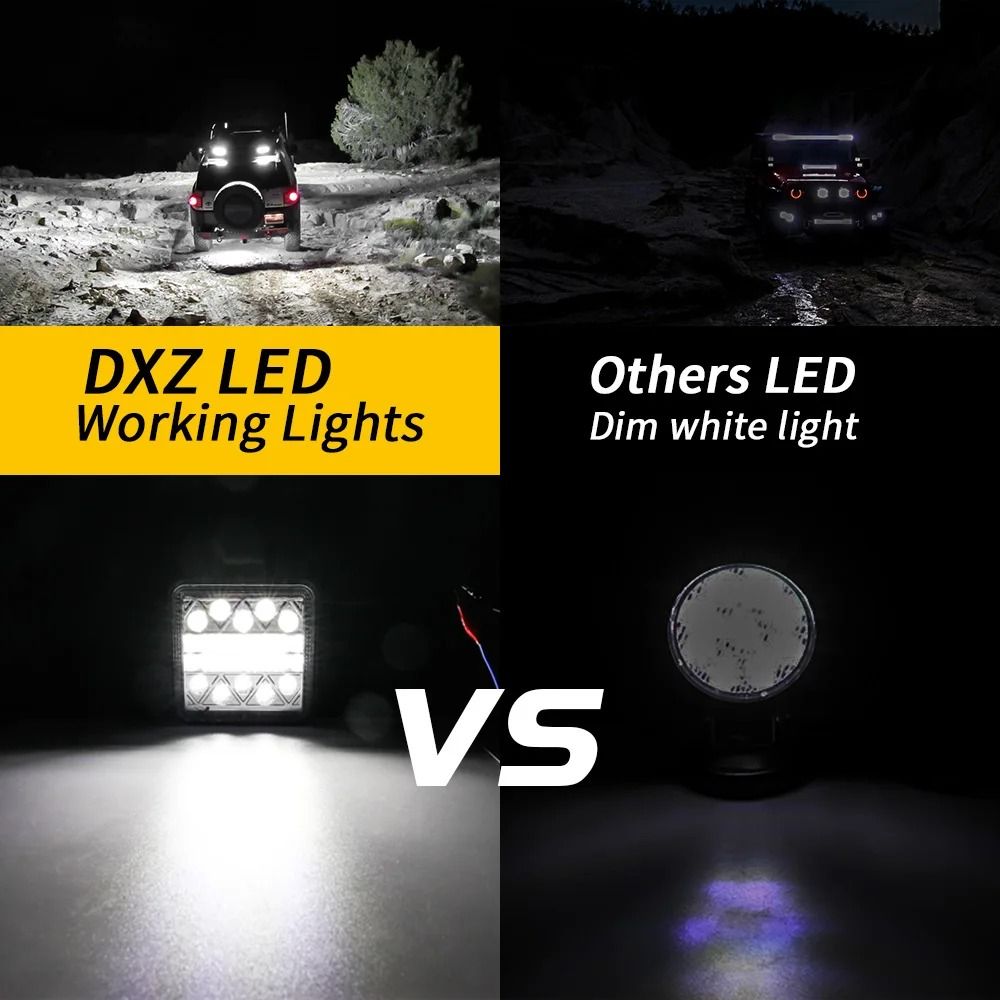 102W HighIntensity LED Work Light IP65 Waterproof Spot Flood Combo For Trucks Tractors 2