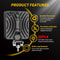 102W HighIntensity LED Work Light IP65 Waterproof Spot Flood Combo For Trucks Tractors 3