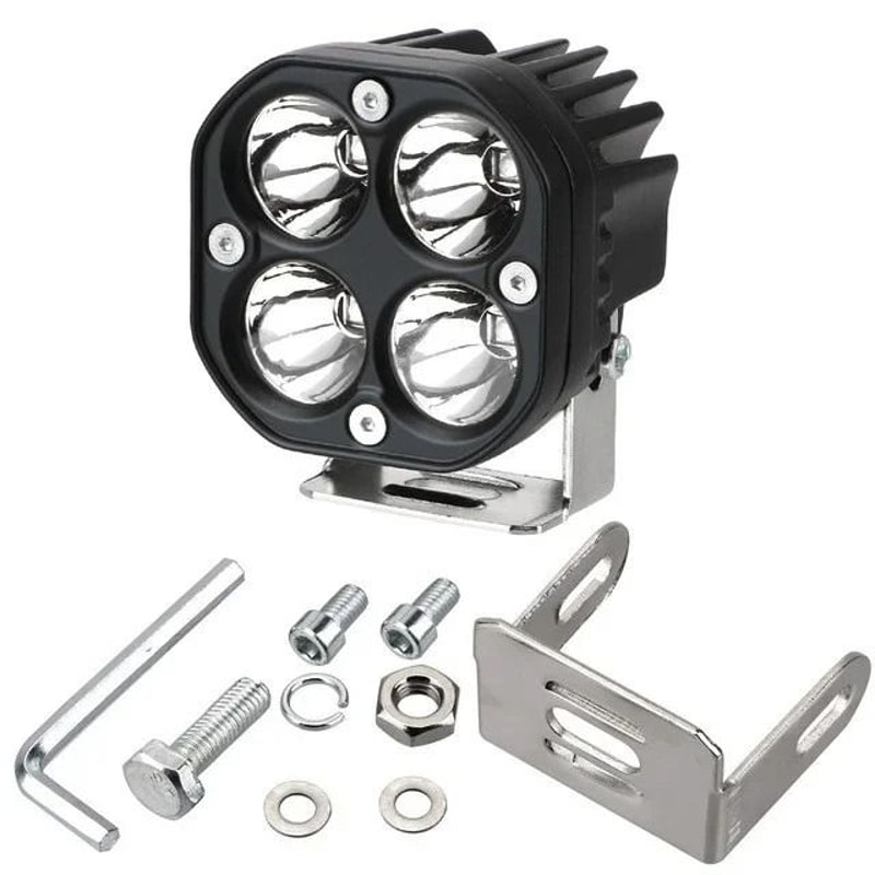 3Inch Mini LED HighIntensity Work Light Square 40W Yellow White Spotlight For 4x4 Offroad Motorc 6