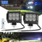 18W HighIntensity LED Work Light 4Inch Waterproof Spot Flood Beam For Motorcycles OffRoad Marine 5